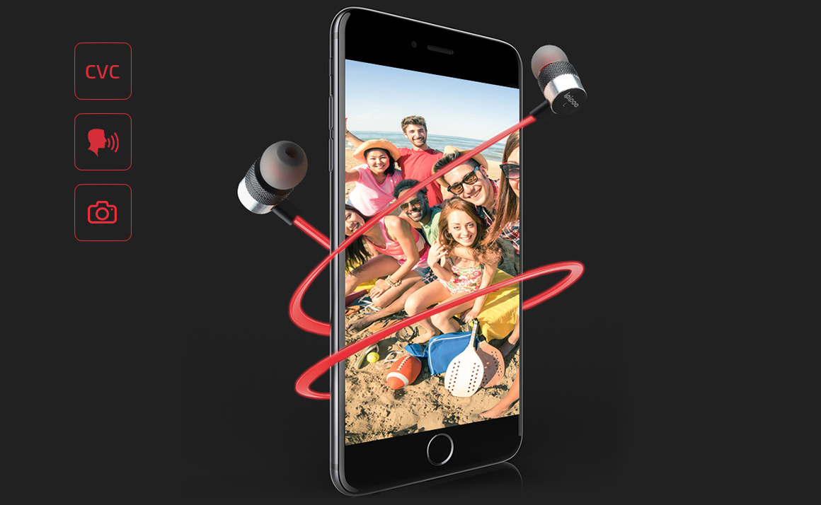 Chytrá bezdrátová Bluetooth 4.1 sluchátka Ipipo IL92BL